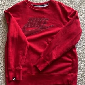 Red Nike Crewneck